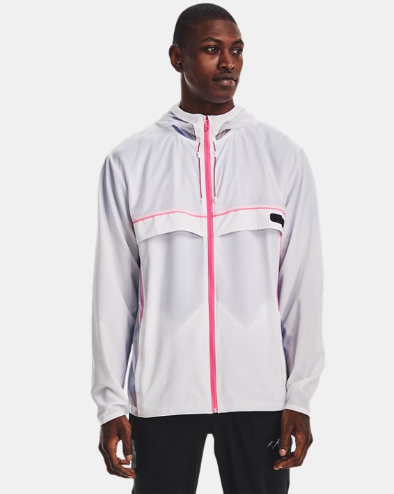 Men's UA Run Anywhere Jacket in White image number 2